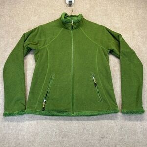 Nike ACG Fleece Jacket Women's Medium Green Full Zip Outdoor Adventure SOFT!